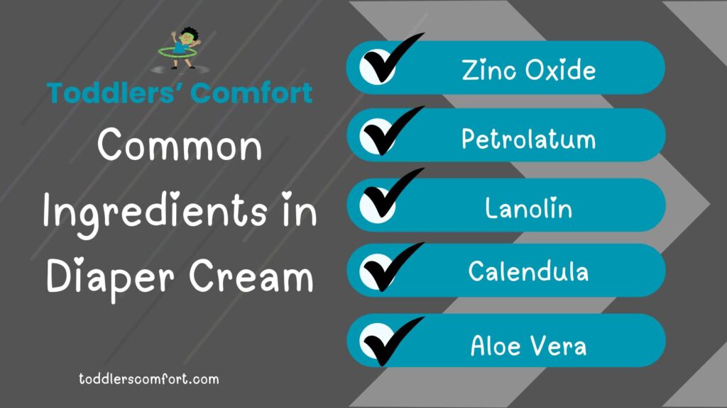 Common Ingredients in Diaper Cream