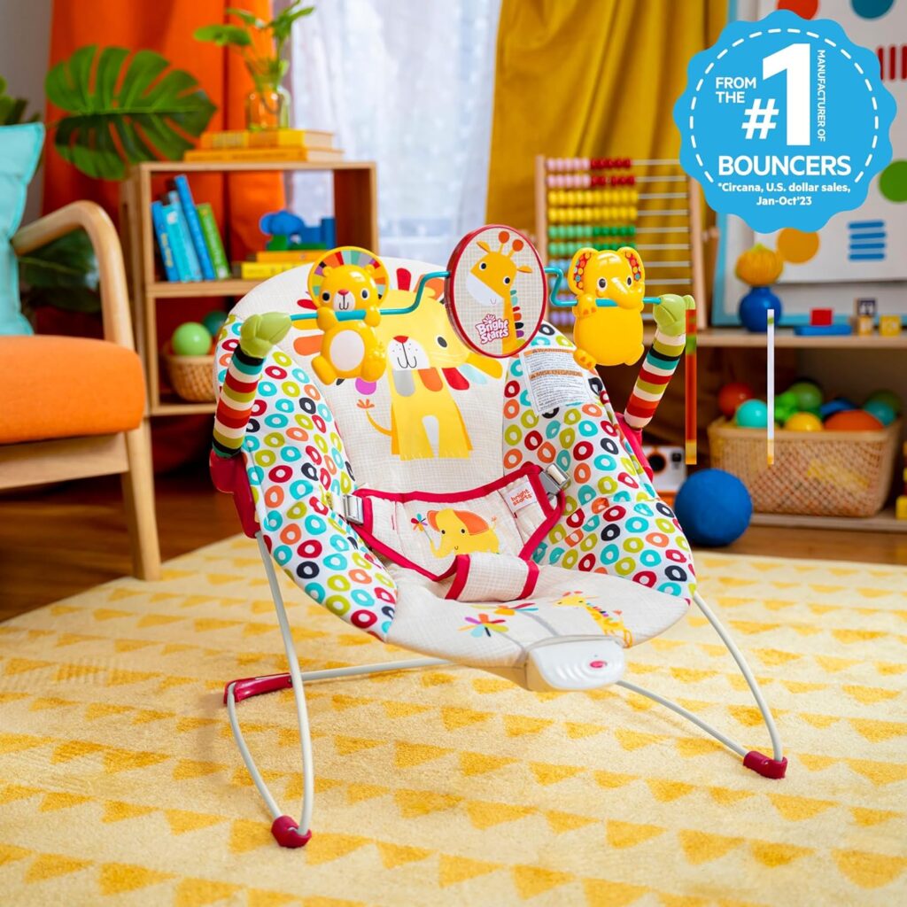 Bright Starts Portable Baby Bouncer Soothing Vibrations Infant Seat